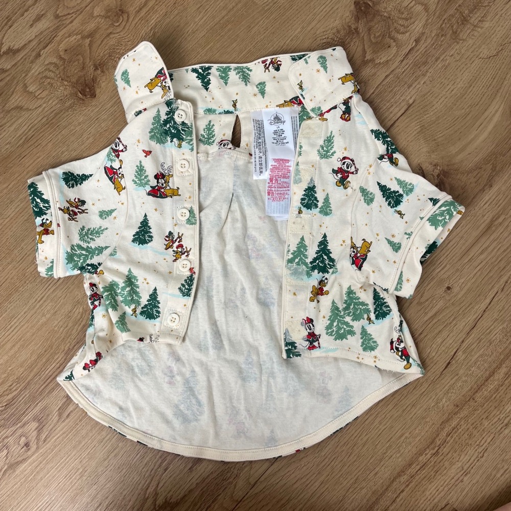 Disney Mickey Mouse‎ Christmas Tree Pajamas PJs Dog Clothes Large